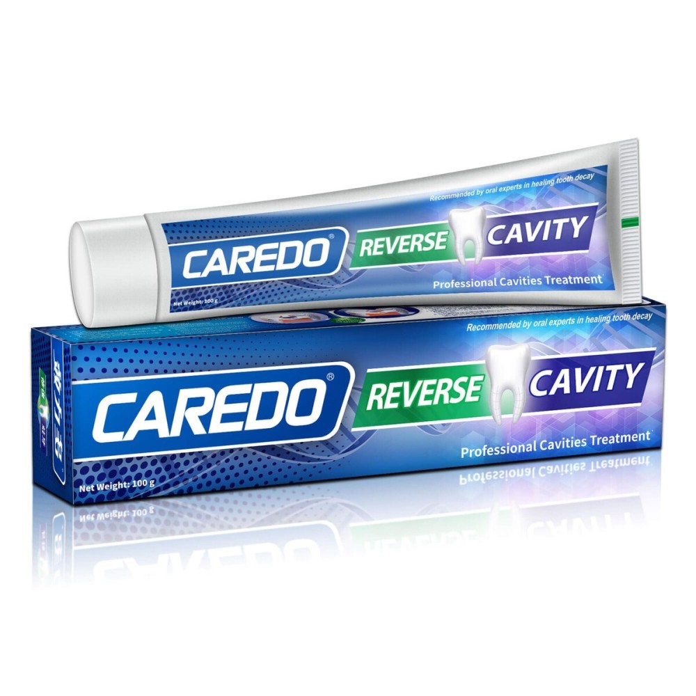CAREDO Cavity Reversal Hydroxyapatite Toothpaste for Adults, Cavity Tooth Filler as Home Cavity Repair, Fluoride Free Reverse Cavities Treatment for Tooth Decay Repair, Remineralizing Repair 3.52OZ