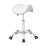 Antlu Saddle Stool Rolling Chair for Office Massage Salon Technician Kitchen Spa Drafting,Adjustable Hydraulic with Wheels (Without Backrest, White)