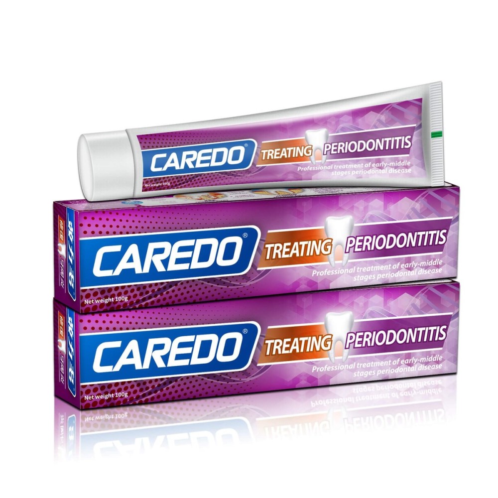 CAREDO Gum Toothpaste for Periodontitis, Gum Repair for Receding Gums, Gum Disease & Gingivitis Treatment, Periodontal Disease Treatment for Gum Health, Gum Disease Repair Bad Breath Toothpaste 2 Pack