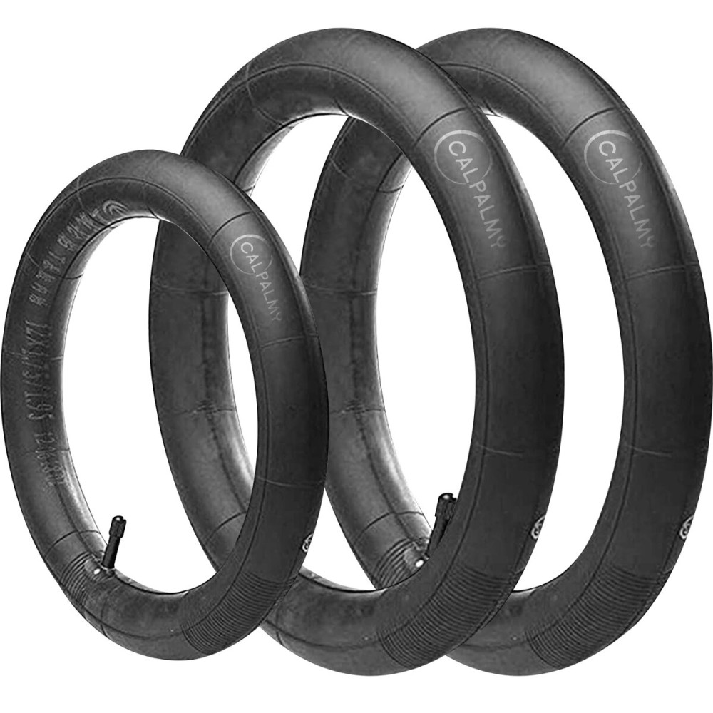 CALPALMY 16 Back and 12.5 Front (2+1) Stroller Wheel Replacement Inner Tubes, Compatible with BoB Stroller Tire Tube Revolution SE/Pro/Flex/SU/Ironman, Made from BPA/Latex Free Premium Butyl Rubber