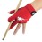 Roaming Quick-Dry Breathable Billiard Shooters Carom Pool Snooker Cue Sport Glove Fits on Left Hand (Red-Left Hand, L/XL)
