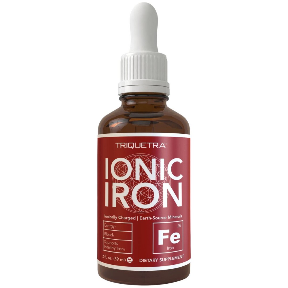 Ionic Liquid Iron Supplement (236 Servings) - Highest Absorption Rate Allows for Smaller Dose & Less Stomach Issues - Non-Flavored, Vegan, Ionically Charged, Earth-Sourced Minerals