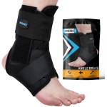 SNEINO Ankle Brace for Women & Men - Lace up Ankle Brace for Sprained Ankle, Adjustable Ankle Support Stabilizer for Achilles, Tendon, Sprain, Injury Recovery,Sports (Small)