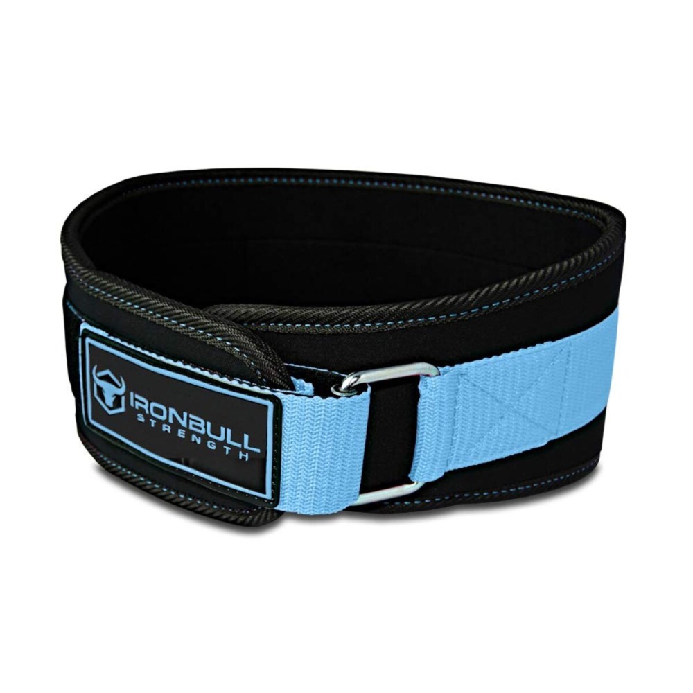 Women Weight Lifting Belt - High Performance Neoprene Back Support - Light Weight & Heavy Duty Core Support For WeightLifting and Fitness (Black/Blue, Large)