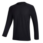 Men\'s Swim Shirts Rashguard Sun Shirt UPF 50+ UV Sun Protection Outdoor Long Sleeve T-Shirt Swimwear Black L
