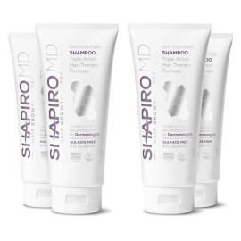 Shapiro MD Hair Growth Experts Hair Loss Shampoo | DHT Fighting Vegan Formula for Thinning Hair Developed by Dermatologists | Experience Healthier, Fuller and Thicker Looking Hair | 4 Month Supply