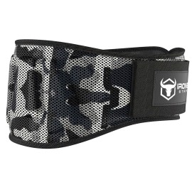 Weightlifting Belt For Men and Women - 6 Inch Auto-Lock Weight Lifting Back Support, Workout Back Support for Lifting, Fitness, Cross Training and Powerlifitng (XX-Large, Camo White)