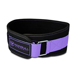 Women Weight Lifting Belt - High Performance Neoprene Back Support - Light Weight & Heavy Duty Core Support For WeightLifting and Fitness (Black/Purple, X-Small)