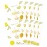 FACETORY K Beauty Face Mask Skin Care - BE BRIGHT BE YOU BRIGHTENING Sheet Mask with Gold Foil & Lemon Fruit | Glowing Gold Brightening Face Mask (10 Pack)