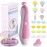 Baby Nail Trimmer Electric Nail File Baby Nail Clippers, 20 in 1 Safe Nail Filer Grinder Kit for Newborn Infant Toddler Kids or Adults Toes Fingernails Care Trim Polish, Led Light and Grinding Heads