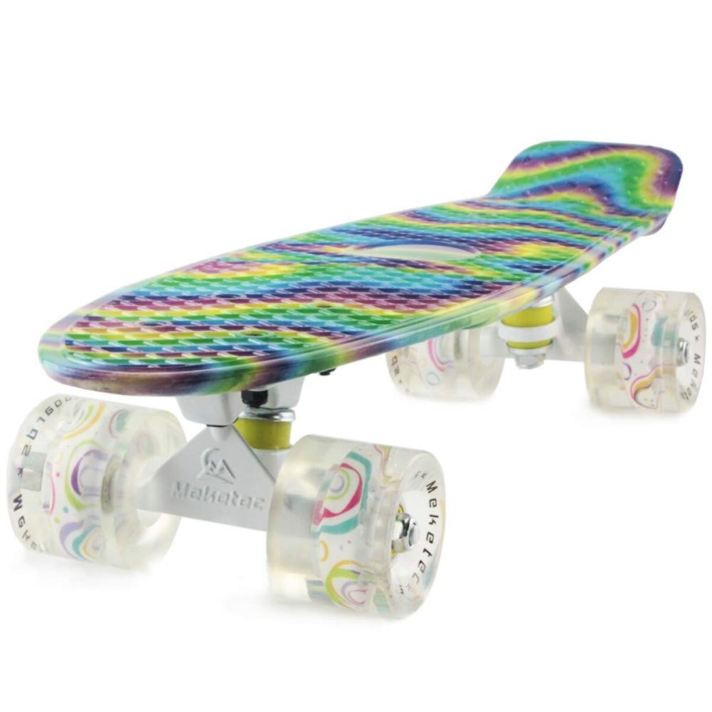 Skateboard Adults Mini Cruiser Complete Kids Skateboards Youth Board for Boy Girl Beginners Children Toddler Teenagers 22 inch (Mermaid)
