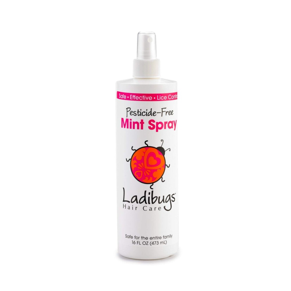 Ladibugs Lice Prevention Mint Spray Large 16oz | Natural Ingredients | Highly Effective | Daily Use