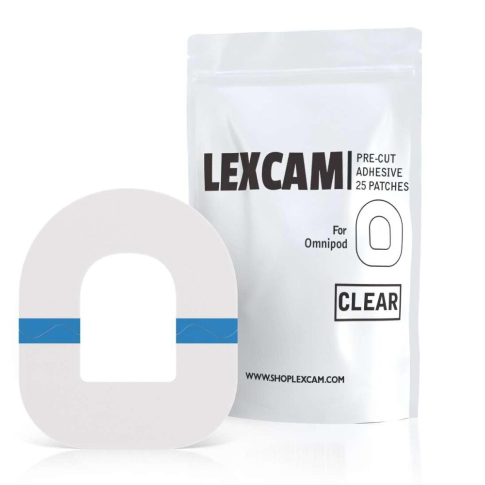 Lexcam Omnipod 5 Overpatches, Dash - Pack of 25 - Waterproof, Transparent Patches for Tubeless, automated Pump, Sensor is NOT Included