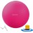 Fitvids Anti-Burst and Slip Resistant Exercise Yoga Ball with Quick Pump 48-55cm, M, Pink