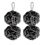 Loofah Bath Sponge, Novosun Soft Shower Sponge Set Extra Large Mesh Pouf Scrubber for Men and Women Exfoliate,Wash Sponge,Cleanse,Soothe Skin Pack of 4, XL 75g