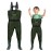 Magreel Kids Chest Waders Waterproof Nylon/PVC Youth Waders with Boots Fishing & Hunting Waders for Toddler & Children, Boys & Girls, Army Green, 12/13 year.