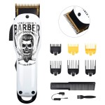 BESTBOMG Updated Professional Hair Clippers Cordless Hair Haircut Kit Rechargeable 2000mAh Hair Beard Trimmer Haircut Grooming Kit with 6 Guide Combs & for Men/Father/Husband/Boyfriend