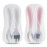 Kirecoo 2 Set Toddler Utensils, Toddler Forks and Spoons, Stainless Steel kids Silverware Set, Designed for Self Feeding Flatware Utensils with Travel Carrying Cases BPA Free (White & Pink)