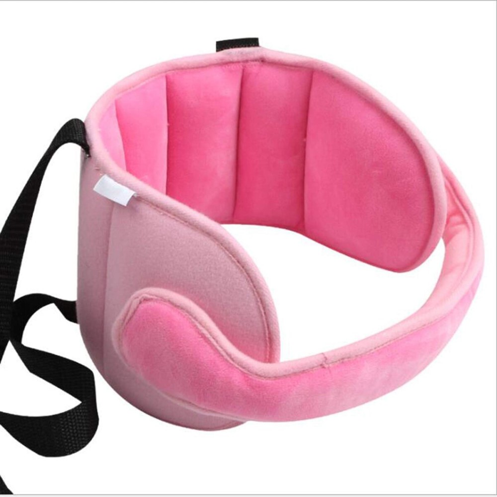 StoHua Toddler Car Seat Head Support Neck Pillow Strap - Kids and Baby Safety Neck Relief Head Support Band Sleep Strap with Adjustable Belt, Pink