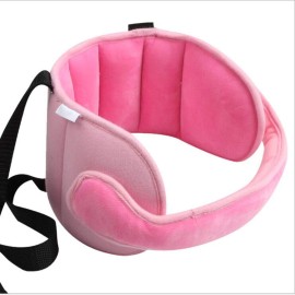 StoHua Toddler Car Seat Head Support Neck Pillow Strap - Kids and Baby Safety Neck Relief Head Support Band Sleep Strap with Adjustable Belt, Pink