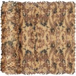 Yeacool Desert Camo Netting Camouflage Netting Burlap Camo Tarp Party Decor for Birthday Dinosaur Theme Outdoor Sunshade Off-Road Adventures(Digital Desert Camo, 49.2ftx4.9ft, 15m*1.5m)