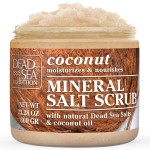Dead Sea Collection Coconut Salt Scrub - Exfoliating Body Scrub for Women - Moisturizing and Nourishing Skin - with Pure Oils and Dead Sea Minerals (23.28 Oz)