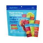 Hydrant - Hydration Powder Variety Pack, 30 Individual Instant Electrolyte Rehydration Packets - Low Sugar Drink Mix for Daily Use, Travel & Workouts