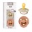 BIBS Pacifiers Colour Collection | Natural Rubber Baby Pacifier | Set of 2 BPA-Free Soothers | Made in Denmark | 6+ Months (Pack of 2) | Vanilla/Peach