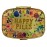 Happy Pills Pill Organizer Cute Metal Pill Case Travel Friendly Portable Compact Pill Box Pill Container to Hold Tylenol/Vitamins/Fish Oil/Supplements/Meds/Tablet for Purse/Pocket