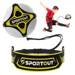 Sportout Soccer/Volleyball Training Equipment Aid, Solo Soccer Trainer, Football Accessories with Adjustable Waist Belt for Kids Adults