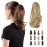 Sofeiyan 13 Ponytail Extension Long Curly Ponytail Clip in Claw Hair Extension Natural Looking Synthetic Hairpiece for Women, Light Ash Brown & Bleach Blonde