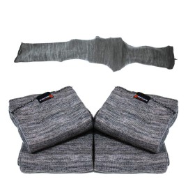 Arcturus 47 Silicone-Treated Gun Socks - Extra-Wide Rifle Socks Fit Scopes, Pistol Grips and Tactical Accessories (Gray 4-Pack)