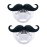 Baby Funny Pacifier Cute Kissable Mustache for Babies and Toddlers Unisex - 0-6 Months Baby Orthodontic Mustache Pacifier BPA Free -Pack of 2