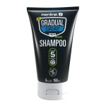 MENFIRST Gray Hair Darkening Shampoo - Gradual Hair Color for Gray Coverage, Hypoallergenic & Chemical-Free, Dark Shades