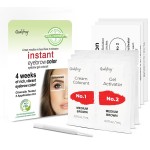 Godefroy Fast Acting Temporary Instant Brow Color, 3 Applications Per Package, Salon Quality Results, Medium Brown