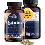 FLORIDA HERBS Quinine for Leg Cramps 1000 mg - 110 Capsules - Cinchona Bark Extract Supplement - Quinine Capsules - Vegan, Non - GMO