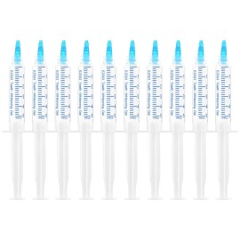 EZGO 10 Pack Teeth Whitening Gel Refills 22% Bleaching Gel, No Sensitive Teeth Whitener, Great for Sensitive Tooth Whitening, Carbamide Peroxide Teeth Whitening Gel, Mint Flavor (10X 5ML)