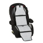 Cool Carats Car Seat Cooling Pad for Babies, Toddlers, and Kids - Comfortable and Durable Cooling Pad for Hot Summer Days - One Size Fits All, Black and White