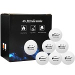 KEVENZ 12-Pack Premium 3-Star 40mm Orange Table Tennis Balls,Competition Quality Ping Pong Ball(18pack, White)