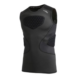 COOLOMG Youth Baseball Chest Protector Padded Shirt Kids Rib Heart Guard Sternum Protection for Softball Football Lacrosse Goalies L