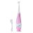 brush-baby BabySonic Infant and Toddler Electric Toothbrush for Ages 0-3 Years - Smart LED Timer and Gentle Vibration Provide a Fun Brushing Experience - Includes 2 Sensitive Brush Heads (Pink)