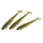 RUNCL Swimbaits Paddle 10/20/30/40PCS, 5/4/3/2 Inchs Paddle Tail, Soft Lure for Trout Crappie Bass, Durable Plastic Bait Swimmer for Saltwater/Freshwater, Fishing Lover\'s Gift