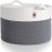 Little Hippo XXL Cotton Rope Basket, 100% Natural! Large Baby Gift Basket, White & Dark Gray