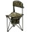 Portal Extra Large Quick Folding Tripod Stool with Backrest Fishing Camping Chair with Carry Strap (Camo)