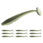 RUNCL Swimbaits Paddle 10/20/30/40PCS, 5/4/3/2 Inchs Paddle Tail, Soft Lure for Trout Crappie Bass, Durable Plastic Bait Swimmer for Saltwater/Freshwater, Fishing Lover\'s Gift