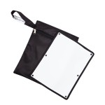 Sarah Wells Pumparoo Wet Dry Bag for Breast Pump Parts - Compact Organizer with Waterproof Pocket, Staging Mat & Fridge Hack - Machine Washable Pumping Accessory (Black)