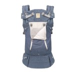 LLLbaby Complete All Seasons Ergonomic 6-in-1 Baby Carrier Infant to Toddler with Lumbar Support (7-45 Pounds), 360 Degree Baby Wearing & Multi-Position, Inward & Outward Facing (Chambray)