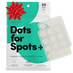 Dots for Spots Pimple Patches For Face - Stocking Stuffers - Fast Acting, Translucent Hydrocolloid Zit Patches that Unclog Pores Korean Skin Care - Vegan, Cruelty Free - (24 count)