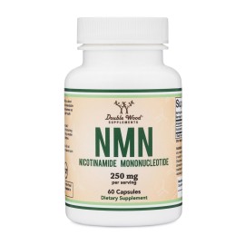 Double Wood Supplements NMN (Nicotinamide Mononucleotide) 250mg, 60 Capsules - 30 Servings, Gluten Free
