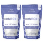 Village Naturals Therapy Comfort Foaming Bath Soak, Blueberry Citrus Scent, 36 oz, Pack of 2